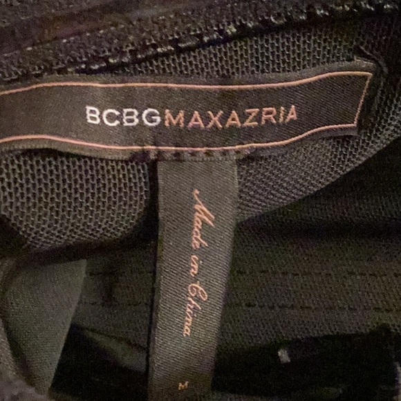 Bcbgmaxazria black satin ripon corset bustier top size medium - Picture 10 of 12